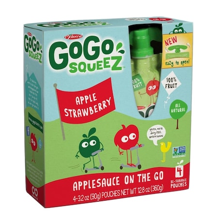 Gogo Squeez GoGo Apple Strawberry, PK48 120431